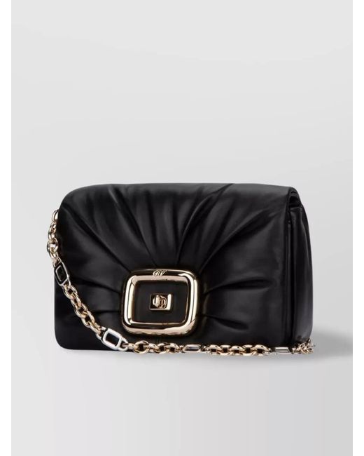 Roger Vivier Black Leather Shoulder Bag
