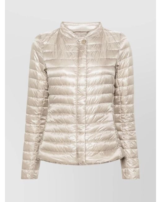 Herno Natural Down Quilted Short Puffer Jacket