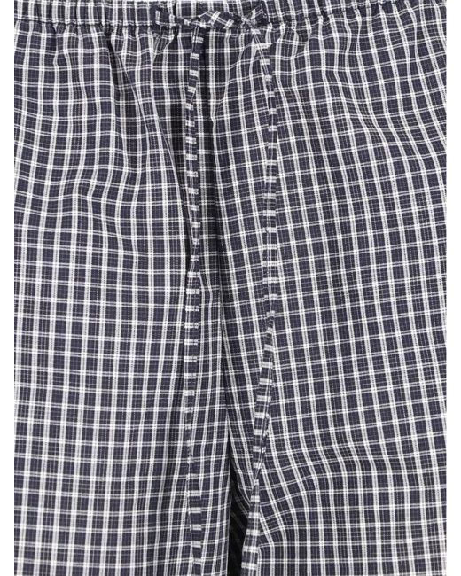 DUNST Gray Relaxed Loungewear Straight Cut Checked Style