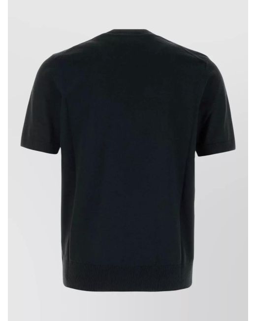 Boss Black Cotton Crew Neck Regular Fit Sweater for men