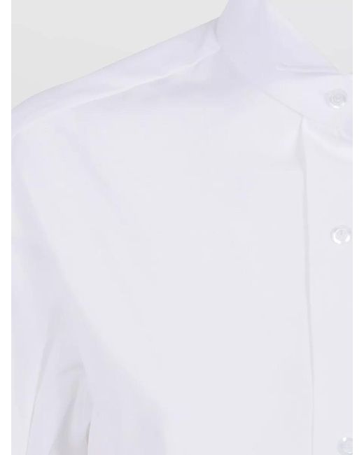 Maison Margiela White Regular Fit Short Sleeve Shirt Snap Buttons