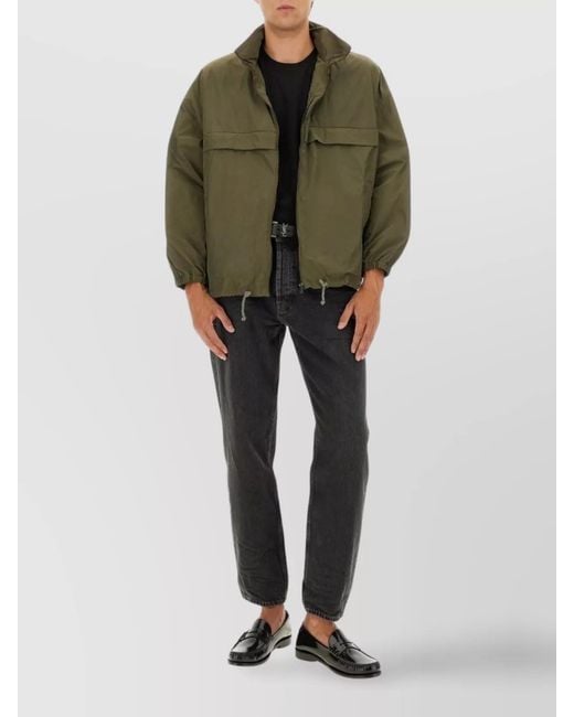 Saint Laurent Green Waterrepellent Jacket for men
