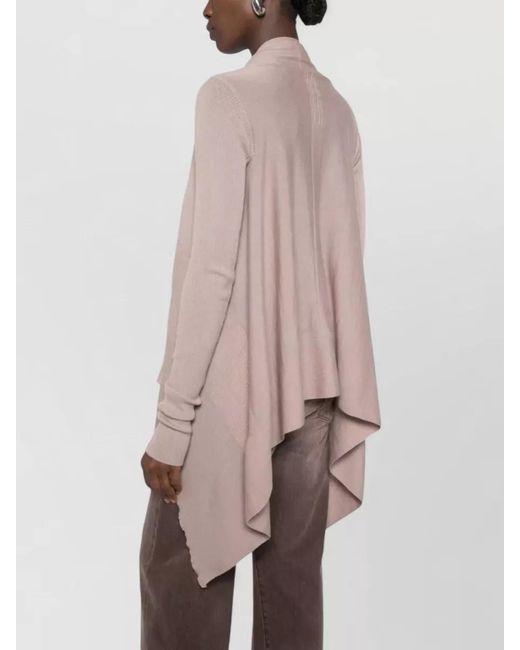 Rick Owens Pink Medium Wrap Jacket Open Front Design