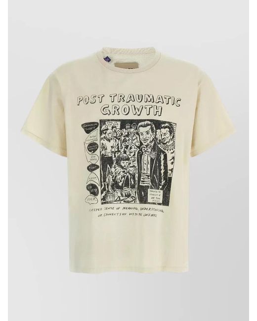 GALLERY DEPT. Natural Ptg Logo Crew Neck Graphic T Shirt for men