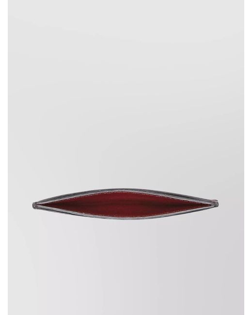 Ferragamo Red Dual-Tone Gancini Card Holder for men