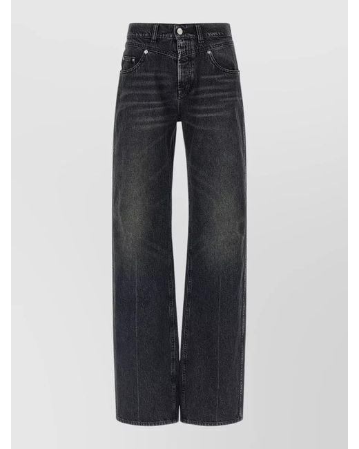 ARMARIUM Blue Jaro Jeans Belt Loops Contrast Stitching
