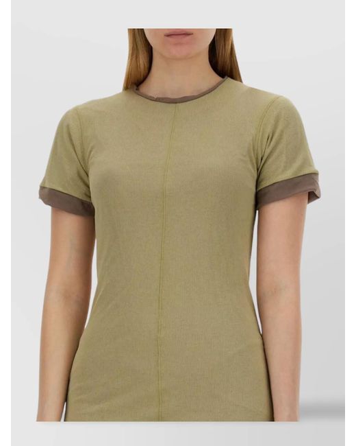 Sportmax Green Cotton Knee-Length Dress