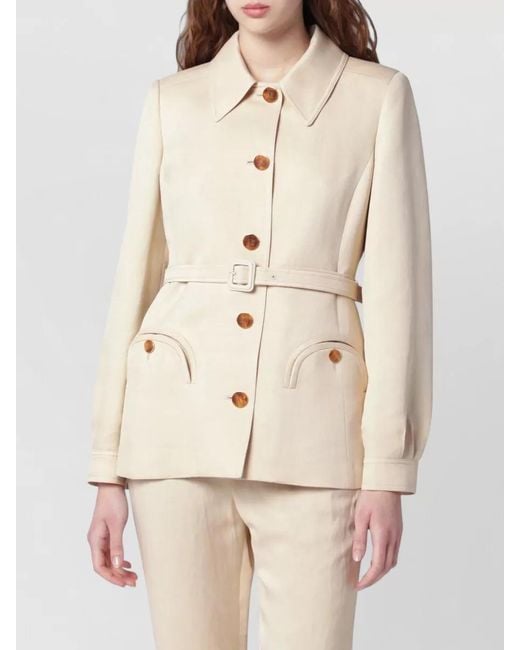 Blazé Milano Natural Single-Breasted Coat