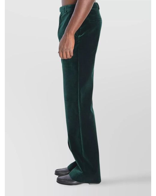 Gucci Green Velvet Trousers for men