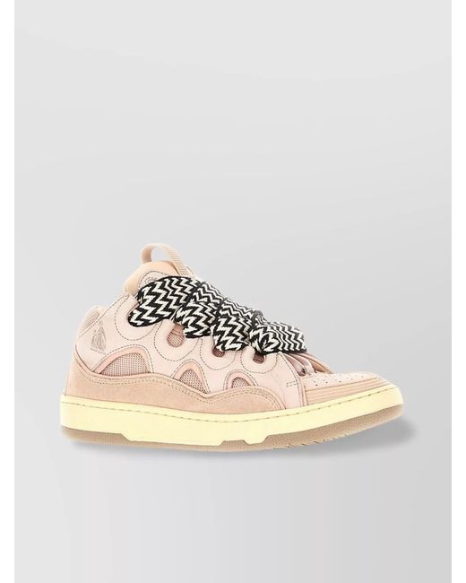 Lanvin Natural Leather Low-Top Sneakers