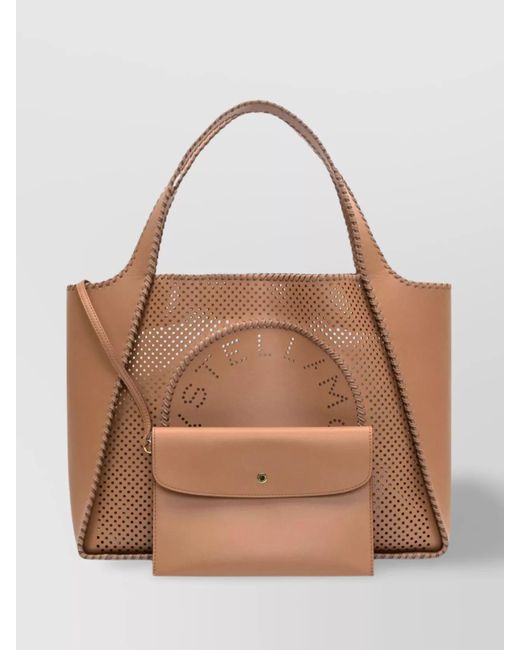 Stella McCartney Brown Stella Logo Tote Bag