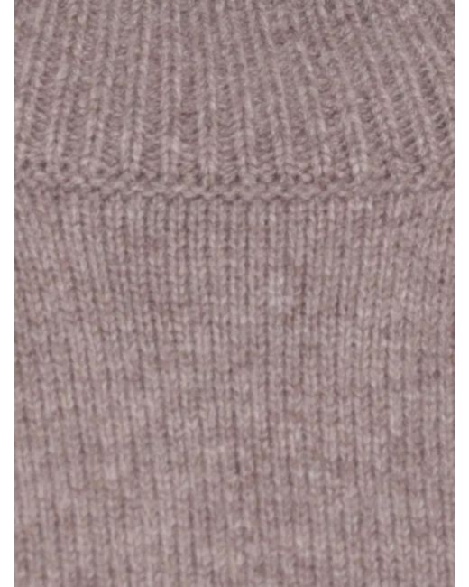 Loulou de Saison Multicolor Wool Cashmere Ribbed Turtleneck Jumper
