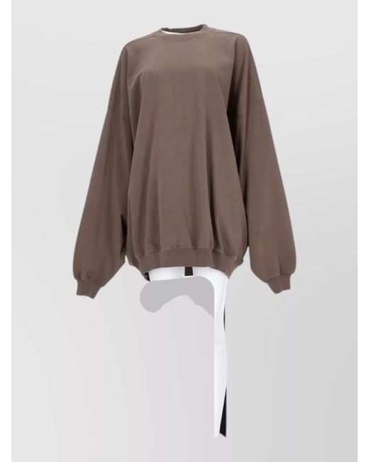 Rick Owens Brown Cotton Loungewear Top