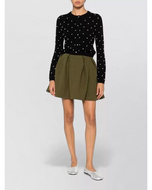 Alice + Olivia Black Dollie Cashmere Cardigan Long Sleeve Design