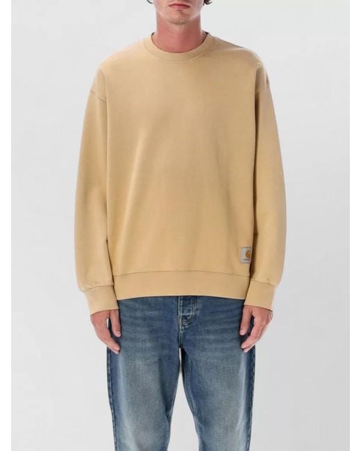 Carhartt Blue Hudson Crew Neck Loose Sweatshirt for men