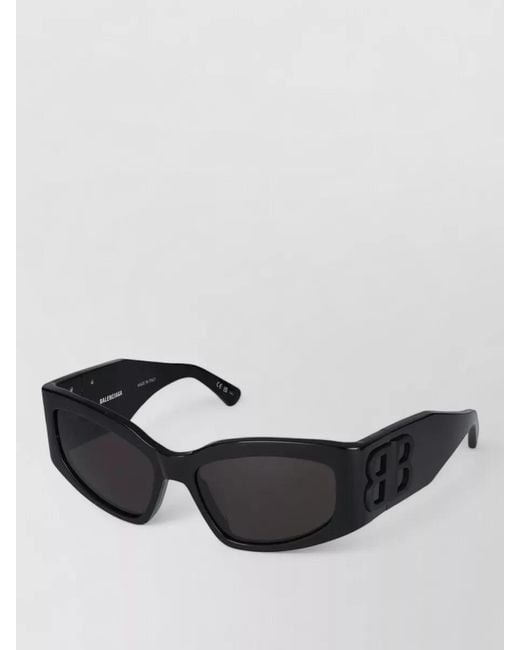 Balenciaga Black Sunglasses Model Bb0321S 001 Wide Frame