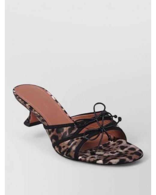 AMINA MUADDI Brown Leather Mules