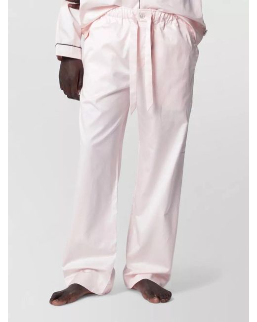 Tekla Pink Boxer Shorts Back Pocket Piping for men
