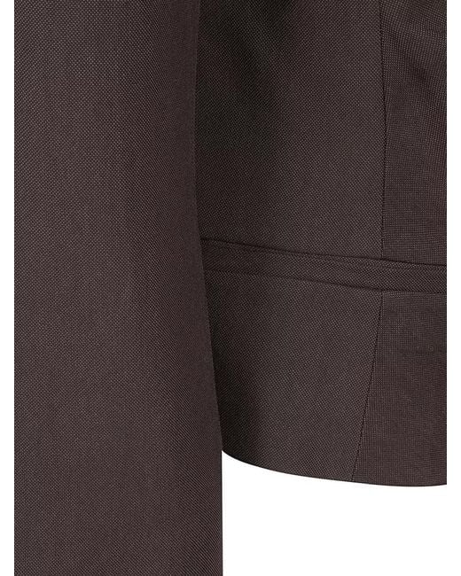 IRO Brown Helvina Long Sleeve Tailored Blazer Jacket
