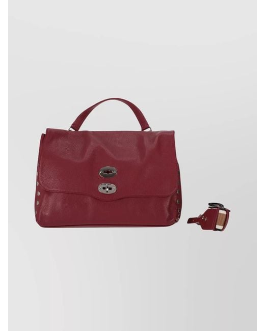 Zanellato Red Leather Shoulder Bag