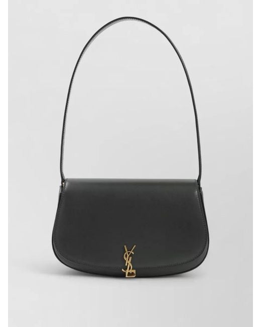 Saint Laurent Gray Voltaire Mini Leather Shoulder Bag