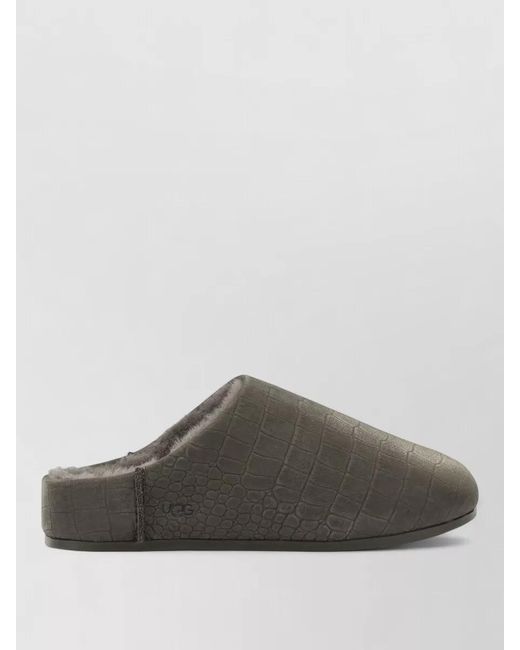 Ugg Brown Elea Slippers Closed Back Flat Sole