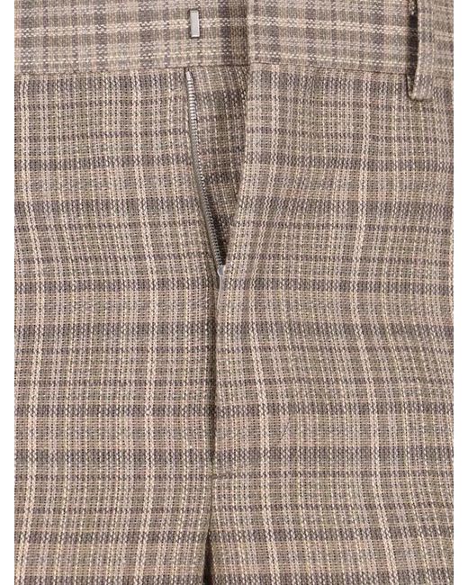 Auralee Multicolor Straight Leg Trousers Belt Loops Side Pockets for men