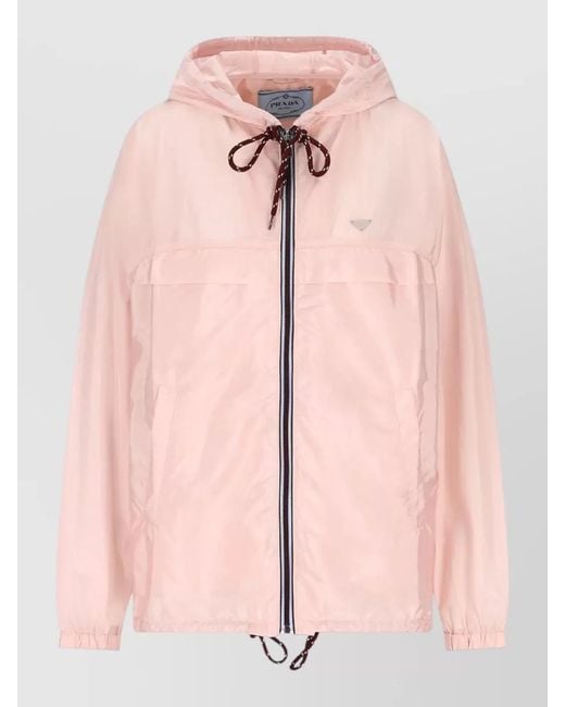 Prada Pink Re-Nylon Trench Coat