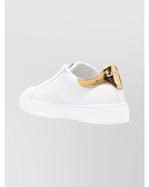 Lanvin White Low-Top Sneakers