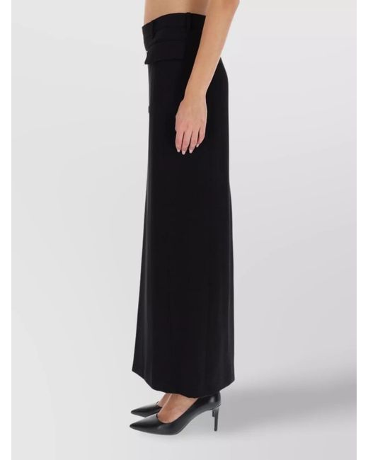 Balenciaga Black Long High-Rise Skirt