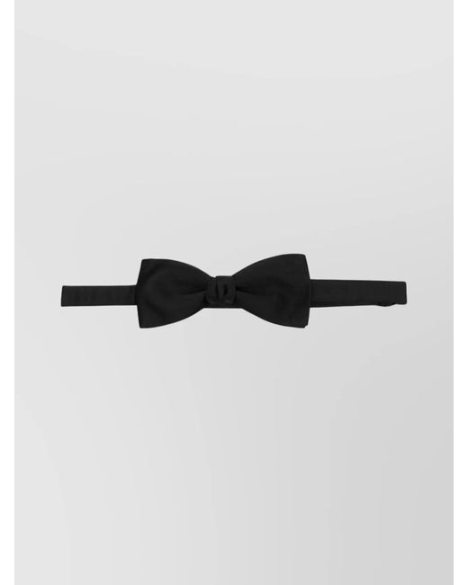 Saint Laurent Black Silk Bow Tie for men