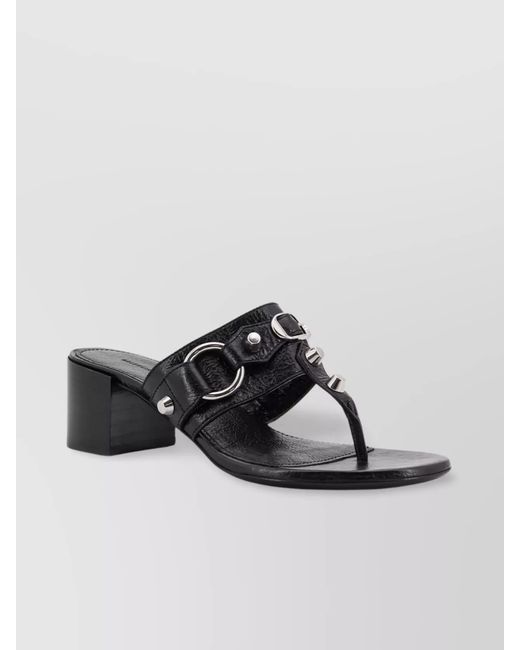 Balenciaga Multicolor Leather Heeled Sandals