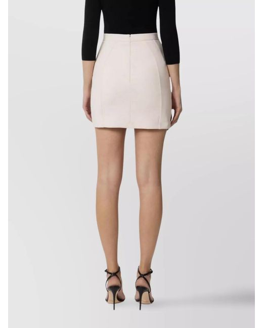 Elisabetta Franchi Natural High-Rise Mini Skirt