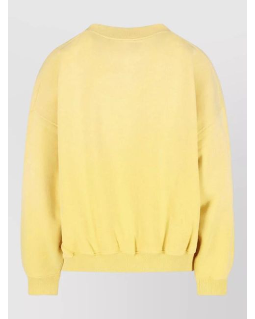 Polo Ralph Lauren Yellow Crew Neck Sweatshirt Long Sleeve Design