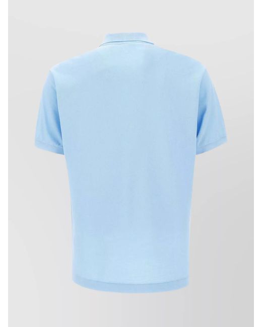Lacoste Blue Short-Sleeve Polo Shirt for men