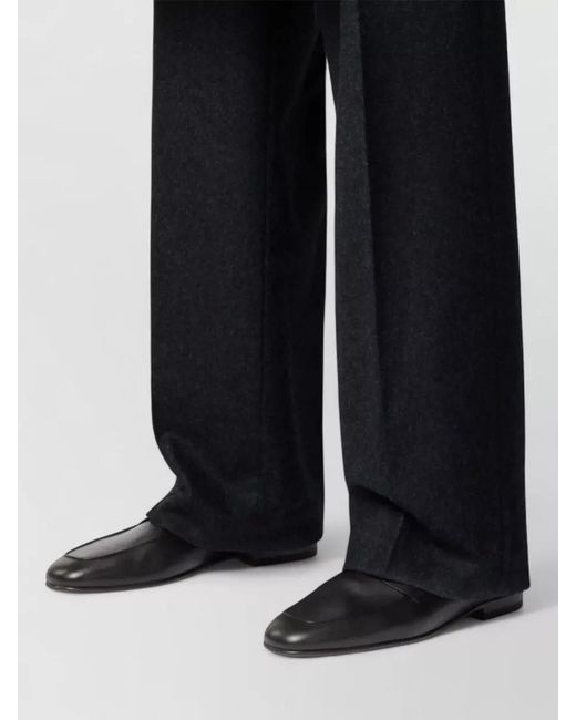 Tod's Black Leather Loafers for men