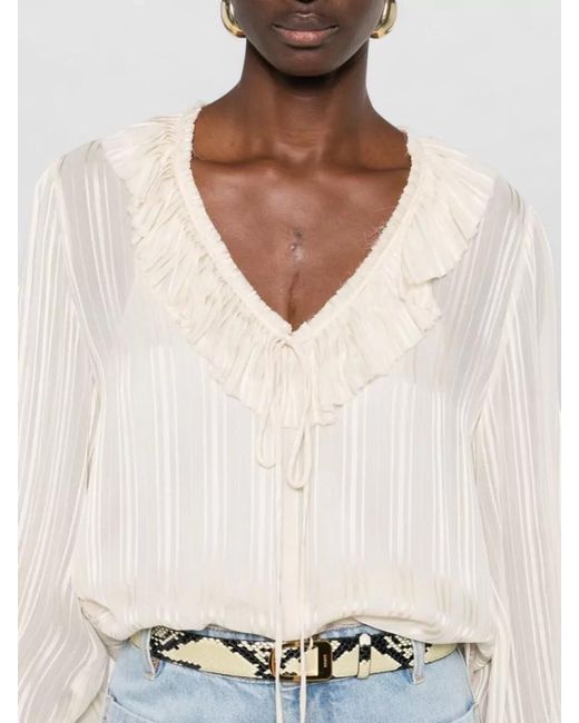 Pinko Natural Viscose Blouse