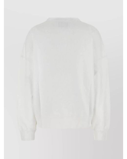 Golden Goose Deluxe Brand White Cotton Sweatshirt