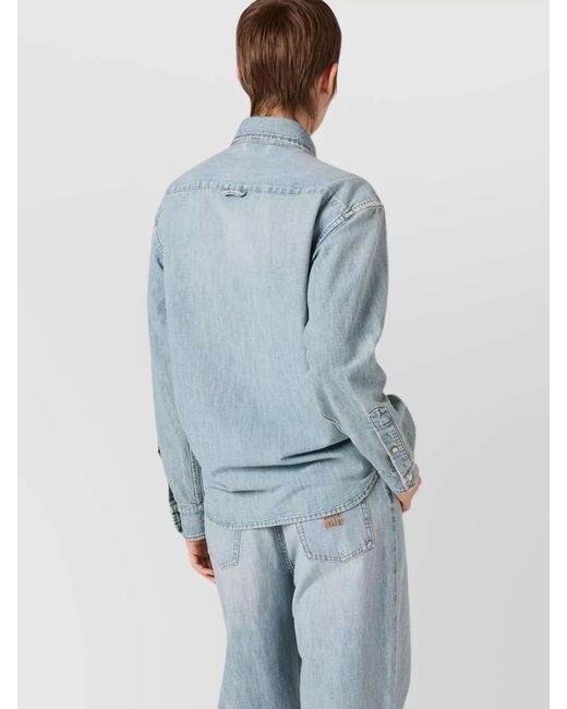 Miu Miu Blue Denim Shirt