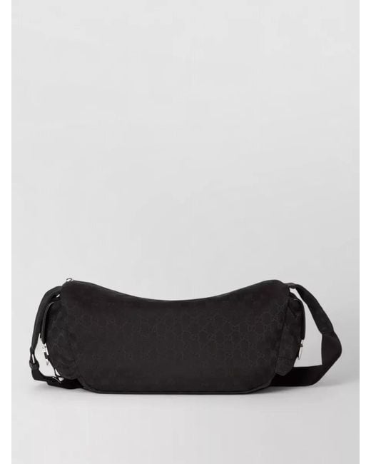 Gucci Black Shoulder Messenger Bag Adjustable Strap Design for men