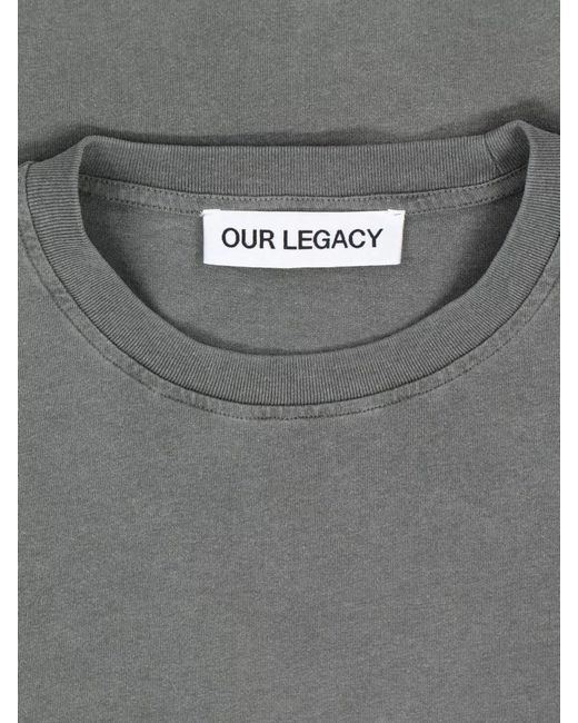 Our Legacy Gray Short-Sleeve T-Shirt