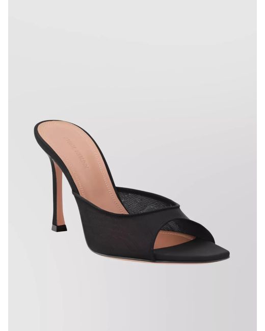 AMINA MUADDI Multicolor Silk Mesh Slipper Sandals