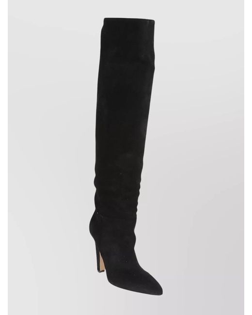 Paris Texas Black Leather Elsa Knee-High Boots