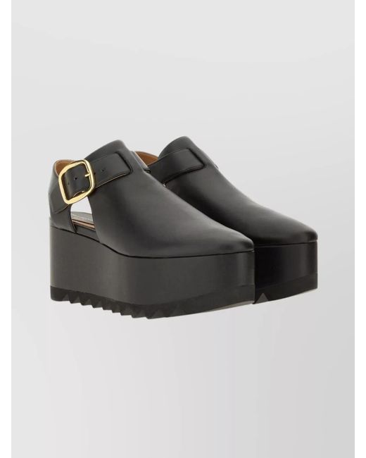 Stella McCartney Black Platform Sandals