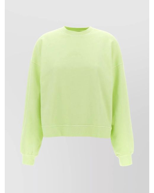 Carhartt Green Crew Neck Sweatshirt Ribbed Cuffs