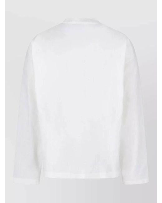 Jil Sander White Short-Sleeve Sweatshirt for men