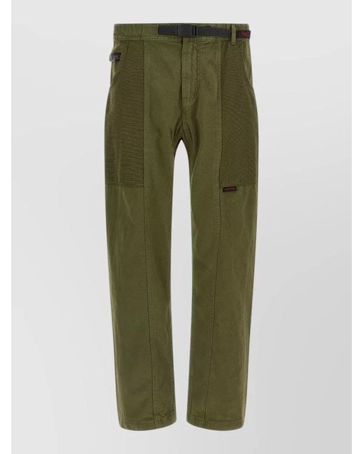 Gramicci Green Gadget Pants Tailored Belt Loops Back Pocket for men