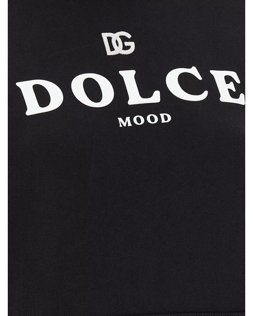 Dolce & Gabbana Blue Dolce Mood Logo Hoodie