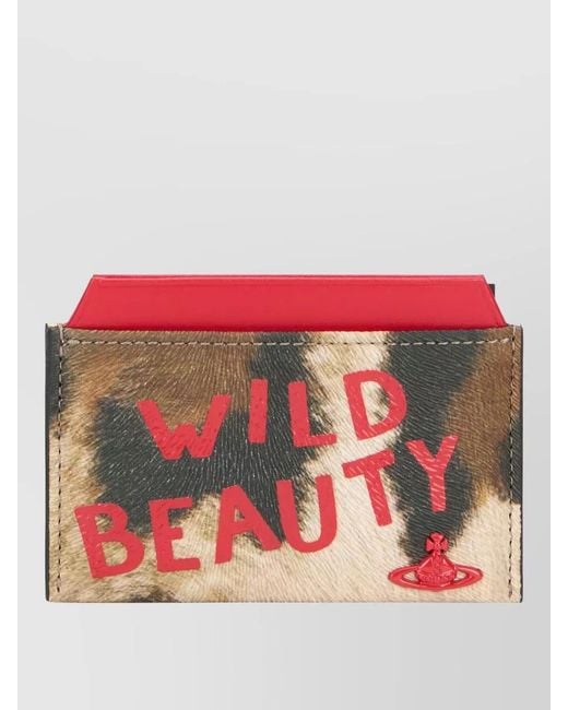 Vivienne Westwood Multicolor Leopard-Print Cardholder