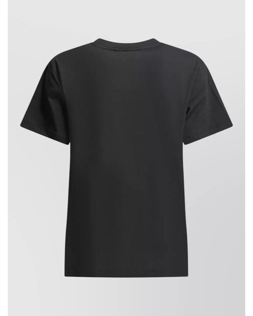 Ganni Green Banana Graphic Crew Neck Short Sleeve T Shirt